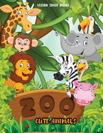 Zoo Cute Animals: Zoo Animals Coloring Book - Kids Coloring Books, Animal Coloring Book: For Kids Aged 3-8, Zoo Animals Coloring Book for Kids