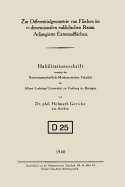 Zur Differentialgeometrie Von Flachen Im N-Dimensionalen Euklidischen Raum. Adjungierte Extremalflachen