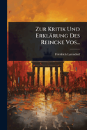 Zur Kritik Und Erklrung Des Reincke Vos...